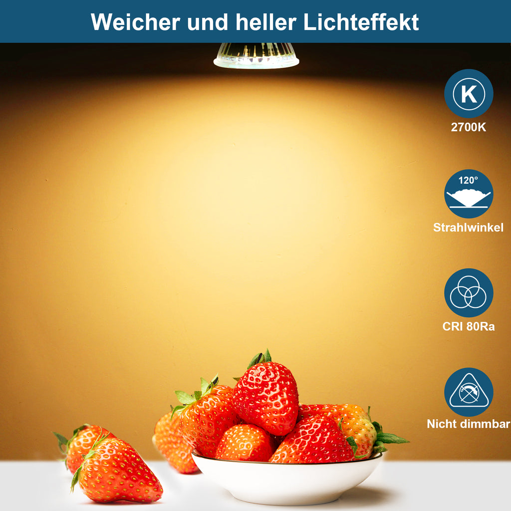 Sparen Sie Geld und Energie mit unseren MR16 LED-Lampen.#led leuchtmittel gu5.3 warmweiß#led gu5.3 mr16 installation#mr16 gu5.3 led birnen nicht dimmer#