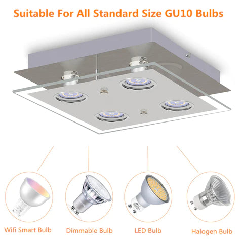 Die HiBay LED-Deckenleuchte: Eine wirtschaftliche und umweltfreundliche Beleuchtungslösung#led deckenleuchte#einbaustrahler gu10#4 flammig deckenspot#