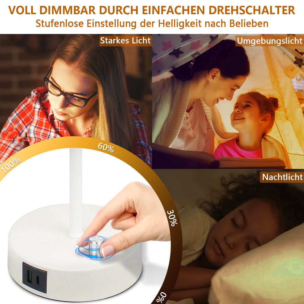 Entdecken Sie die Vielseitigkeit unserer dimmbar Nachttischlampe: perfekt für jeden Raum!