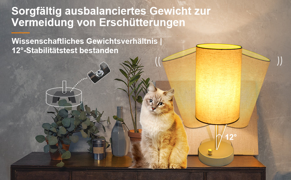 Verbessern Sie Ihren Nachttisch mit unserer stilvollen und praktischen Tischlampe#LED Dimmbar Tischlampe#tischlampe mit 8W LED lampen #led lampe dimmbar#
