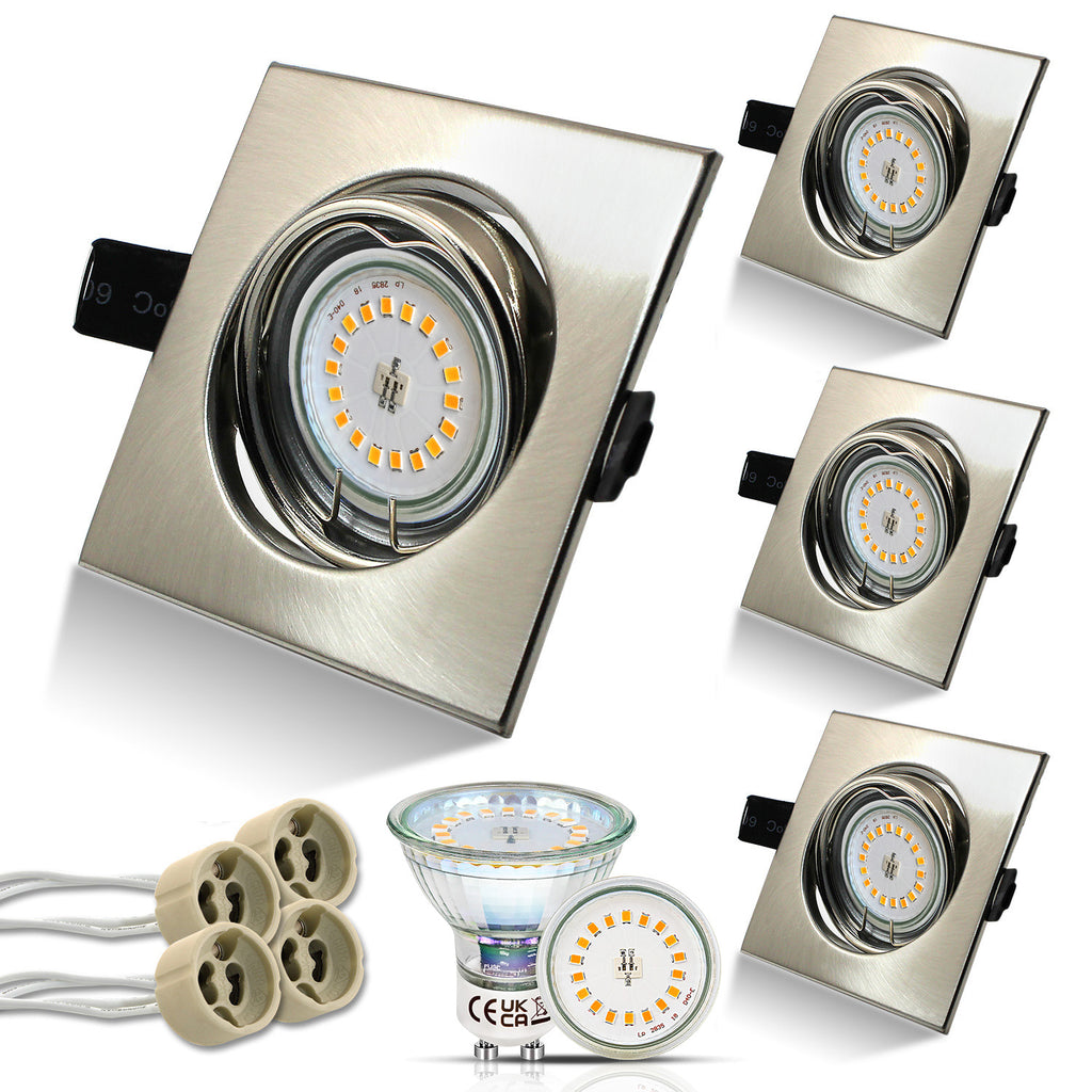 Verleihen Sie Ihrem Wohnzimmer mit diesen schwenkbaren Einbauleuchten eine moderne Optik!#led einbaustrahler 230v gu10 weiß#led deckenspots rund 230v gu10 home depot#led deckenspots rund 230v gu10 connect#