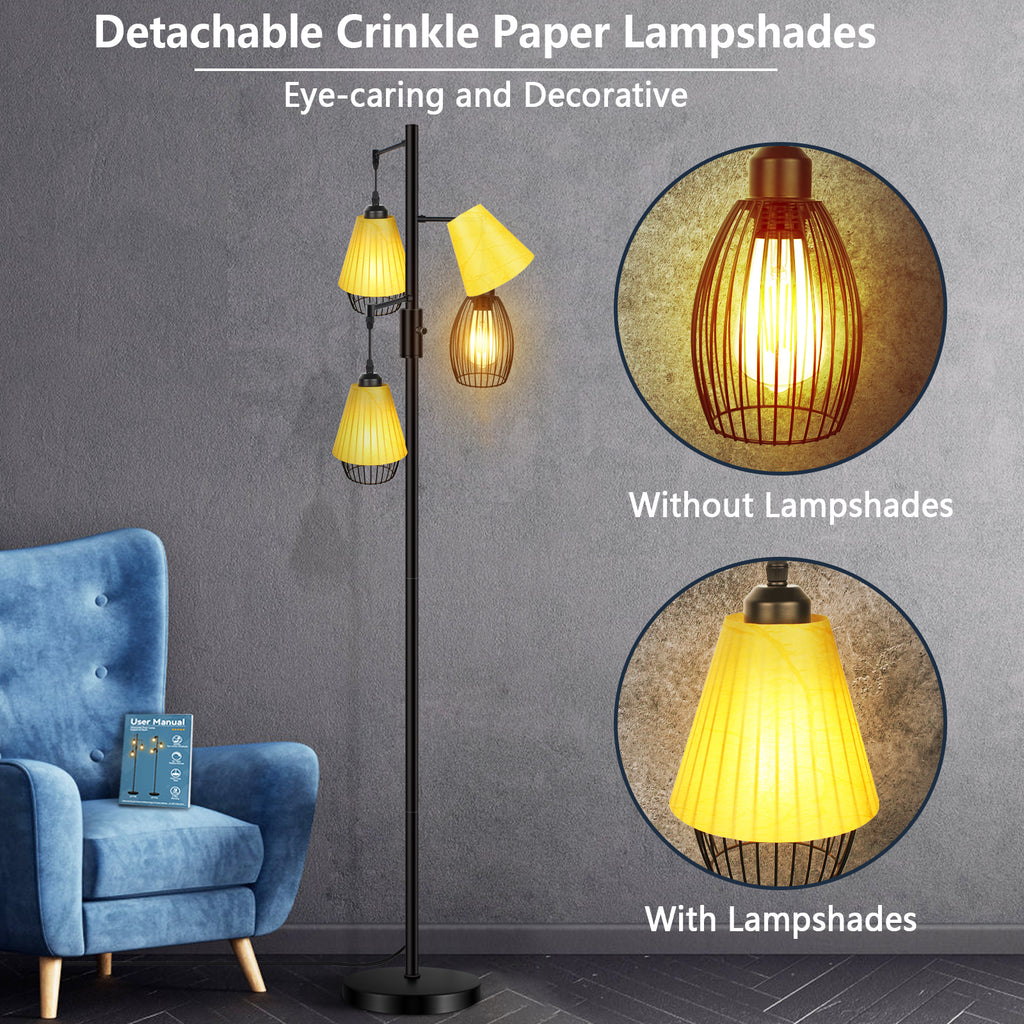 Wie man eine warme und einladende Atmosphäre mit unserer Stehlampe schafft#led stehlampe#stehlampe schwarz#vintage stehleuchte#