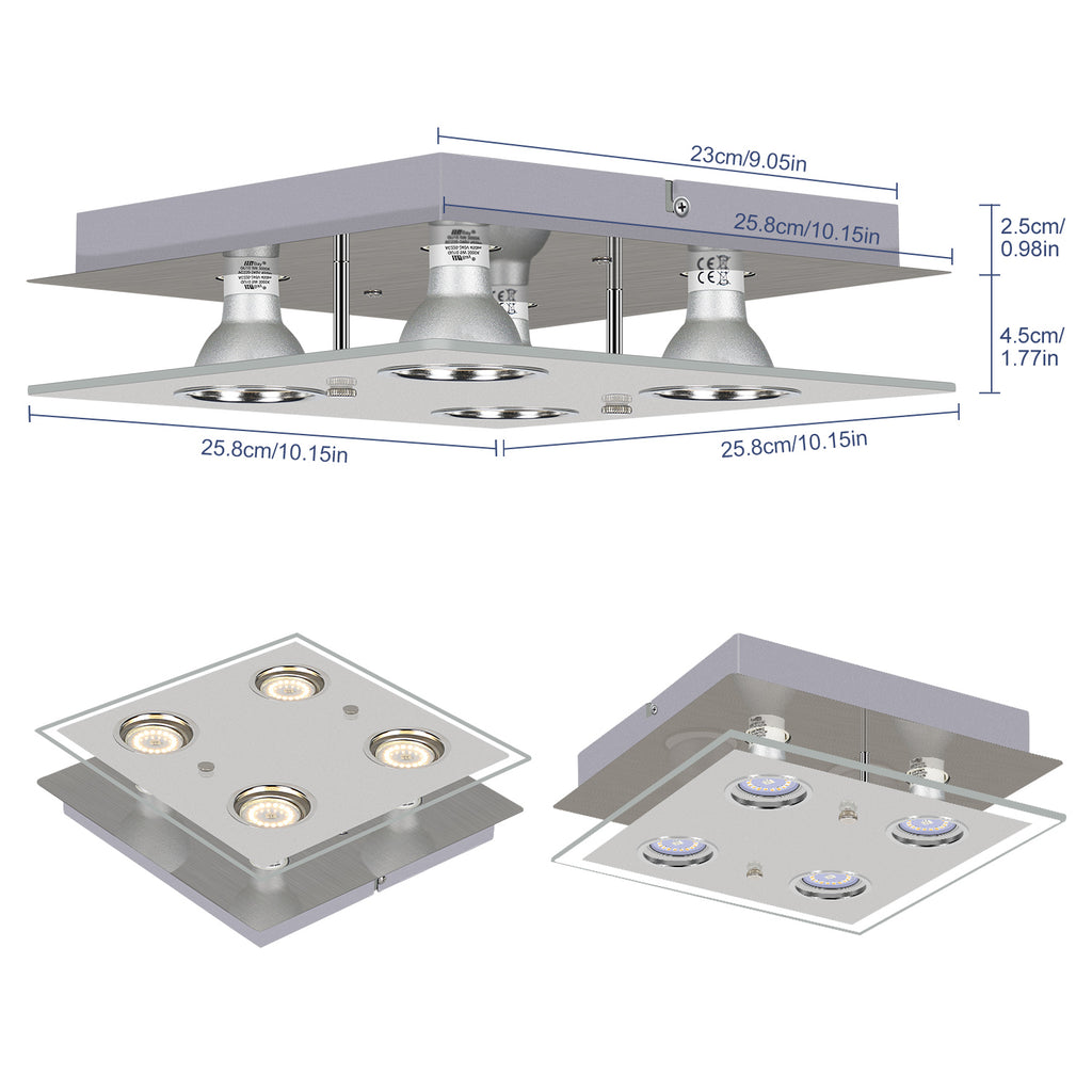 Wie die HiBay LED-Deckenleuchte Ihr Wohnzimmer in ein modernes Wunderland verwandelt#moderne led deckenleuchte#einbaustrahler gu10 anschließen#4 flammig deckenspot#