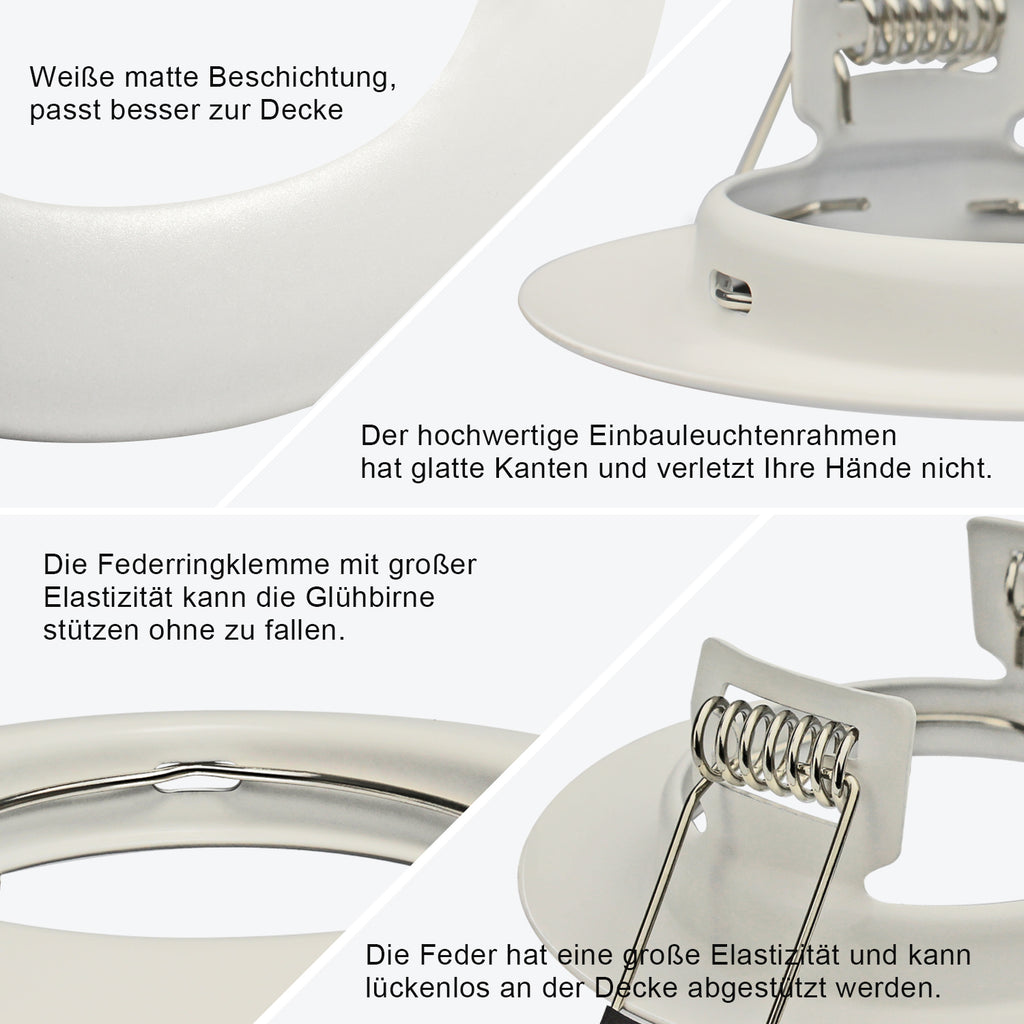 Unsere Einbauleuchten - die ideale Wahl für eine stilvolle Beleuchtung Ihres Wohnzimmers#led gu10 einbaurahmen schwenkbar#led einbaurahmen gu10#schwenkbar edelstahl einbaurahmen#