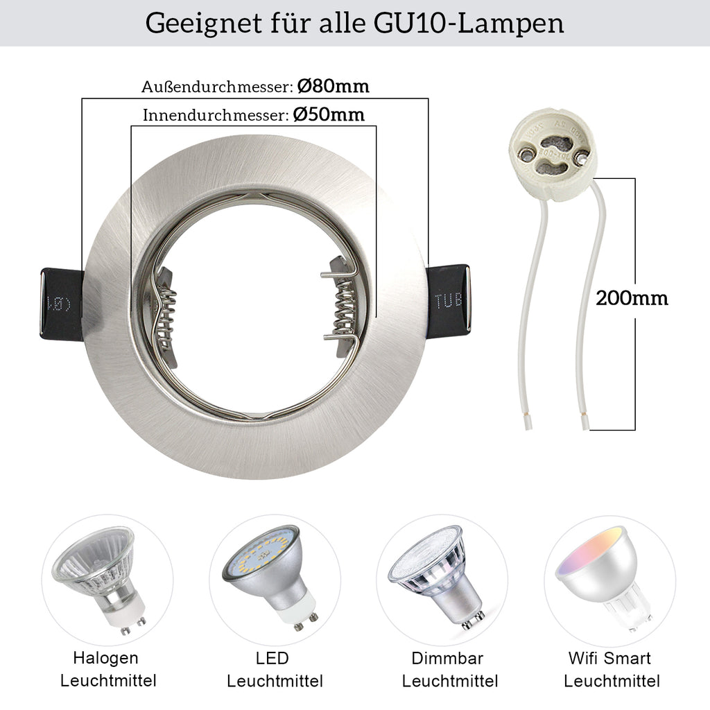 Verleihen Sie Ihrem Wohnzimmer einen modernen Look mit unseren Einbaustrahlern#einbaurahmen gu10 68mm#led einbaurahmen gu10 cad model#gu10 schwenkbar einbaurahmen für led#