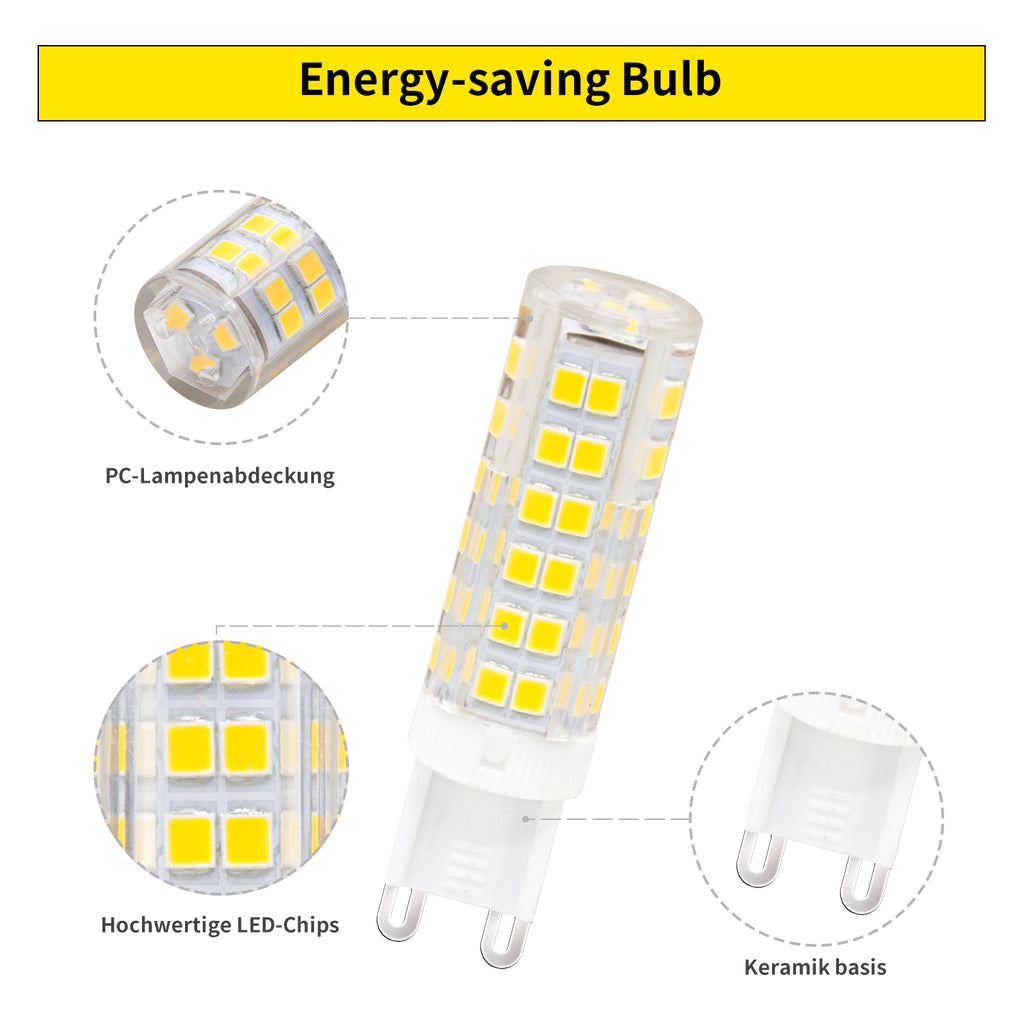 Wie Sie mit unserer LED-Glühbirne bis zu 90% an Stromkosten sparen können#led g9 6000k#7w g9 lampen led ersatz#7w g9 led kaltesweiß bulb#