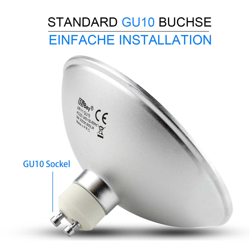 Sparen Sie Geld und Energie mit diesen energieeffizienten GU10 LED-Lampen#gu10 led warmweiss nitch dimmbar#gu10 led strahler 9w warmweiss nitch dimmbar #gu10 ar111 led spotlight bulb#