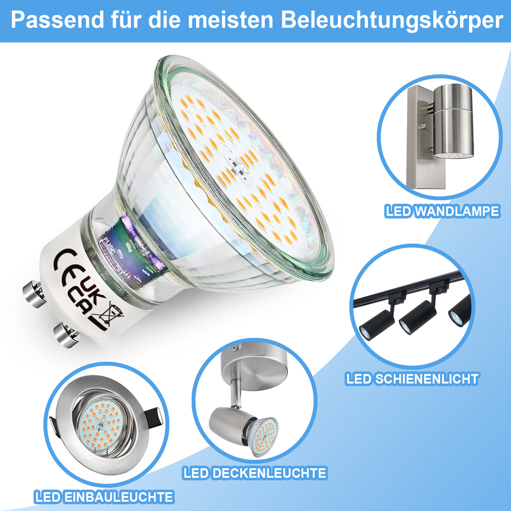 Verwandeln Sie Ihr Schlafzimmer mit diesen warmweißen GU10 LED-Lampen#gu10 led kaltweiss#gu10 led spot#gu10 led glühbirnen#