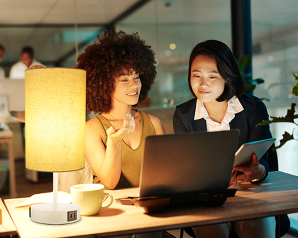 Stabil und stilvoll: Unsere rutschfeste Tischlampe#E27 LED tischlampe#Nachttischlampe mit USB#led Tischleuchte dimmbar 8w#