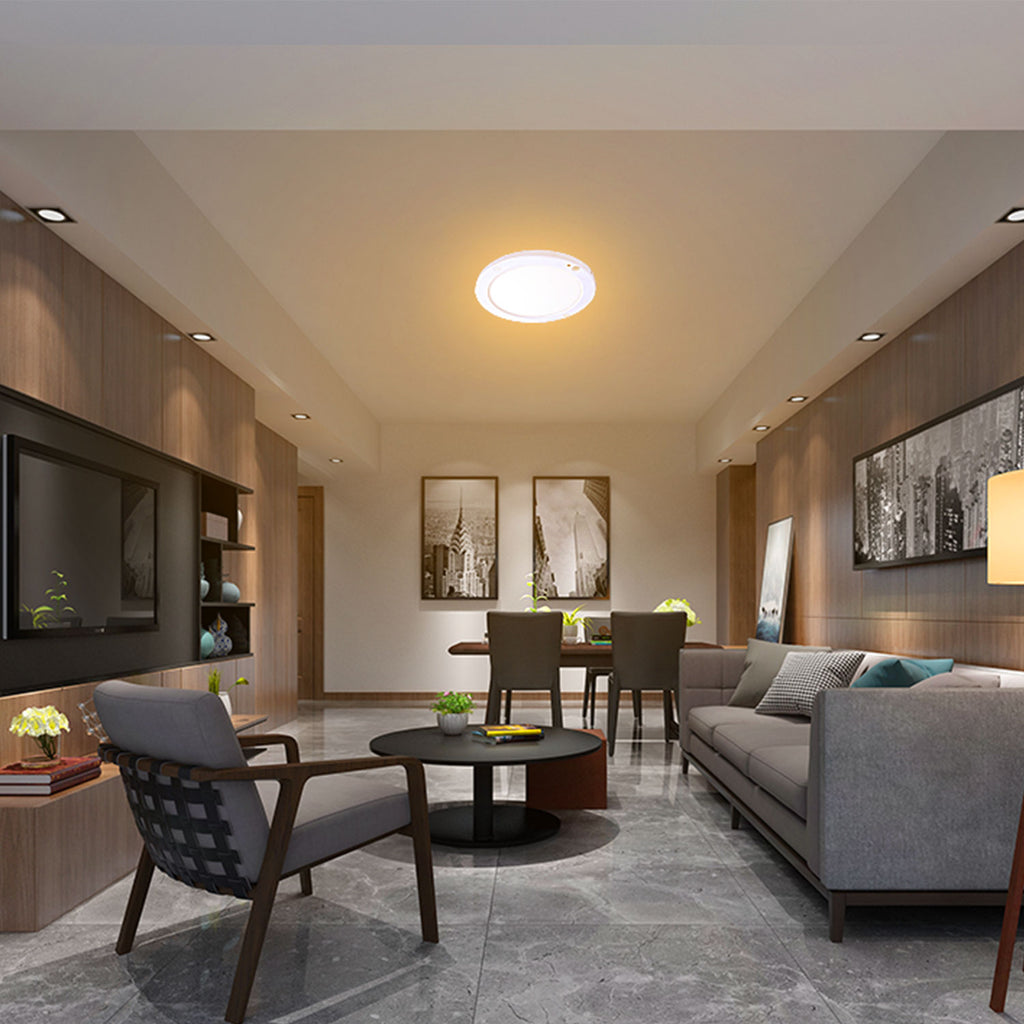 Platzsparend und effizient: Die ultraschlanke LED-Deckenleuchte mit Sensor#led deckenleuchte mit bewegungsmelder#led rund panel deckenlampe mit bewegungsmelder amazon#ultra flach led deckenleuchte#