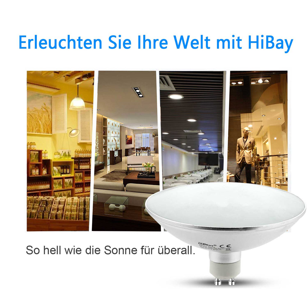 Erleben Sie eine helle Beleuchtung mit diesen GU10 LED-Lampen mit breitem Abstrahlwinkel#leuchtmittel gu10 led warmweiß#gu10 led 120° Warmweiß graden#hibay 9w gu10 ar111 led spotlight Strahler#