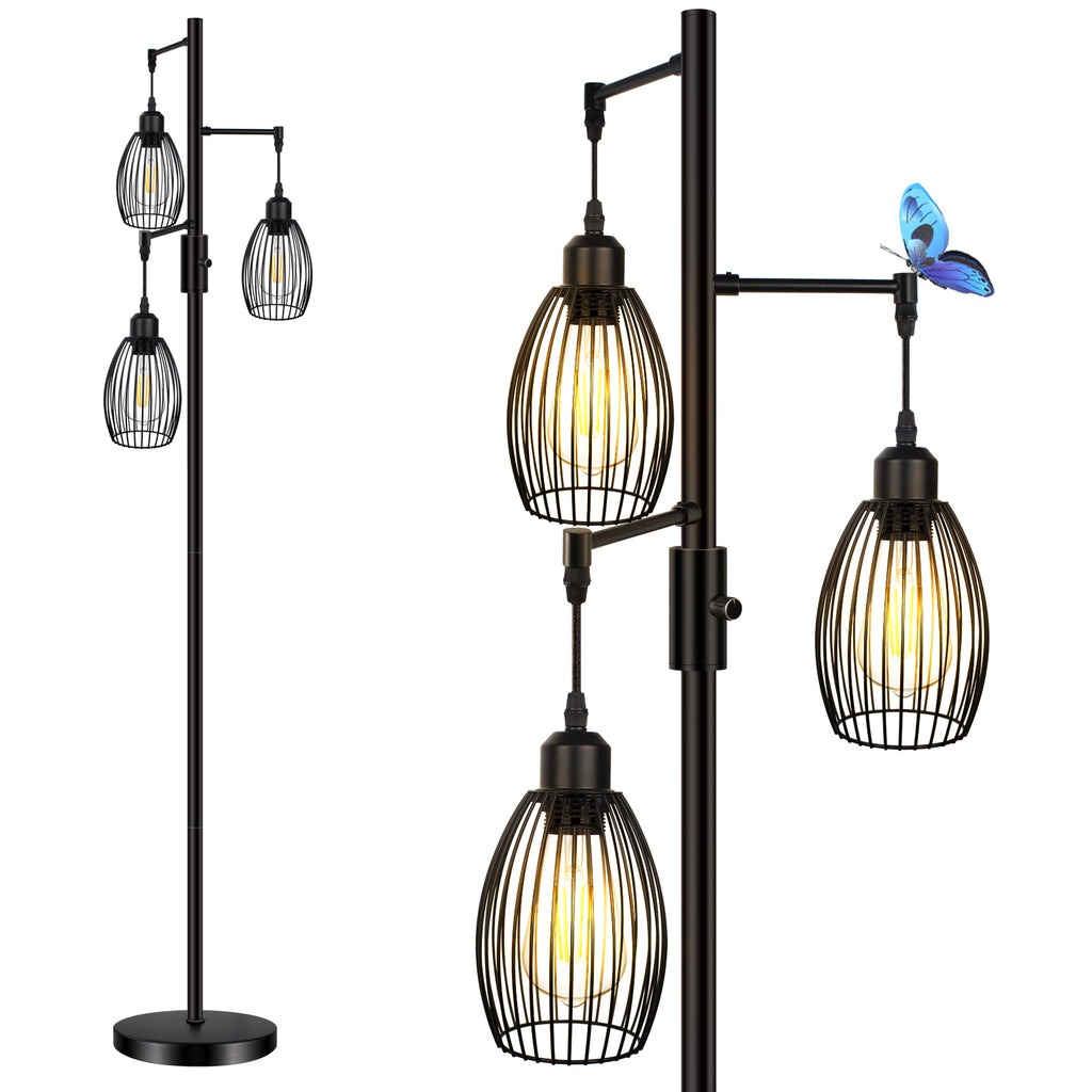 Die funktionalste Lampe für Ihr Wohnzimmer: Unsere verstellbare Stehlampe#led stehlampe dimmbar#stehlampe schwarz#3 flammig stehleuchte#