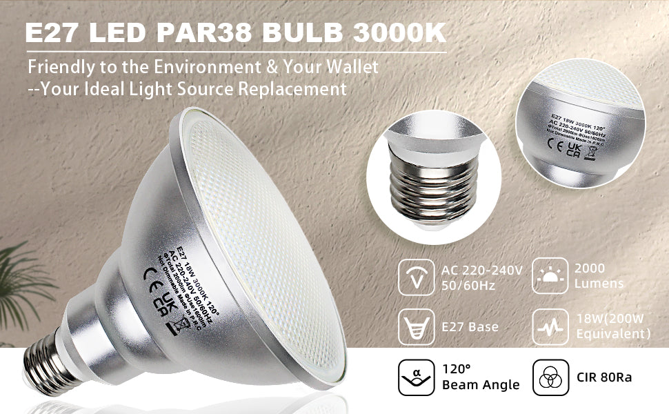 Wie PAR38 LED E27 Spotlight Ihr Restaurant aufwertet#e27 led birne nitch dimmbar#e27 par38 led Leuchtmittel#e27 par38 led strahler ip65#