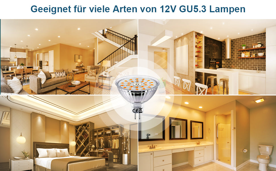 Wechseln Sie zu umweltfreundlicher Beleuchtung mit unseren MR16 LED-Lampen#led leuchtmittel gu 5.3 warmweiß# led-lampen gu5,3 (mr16) #mr16 gu5.3 led birnen#
