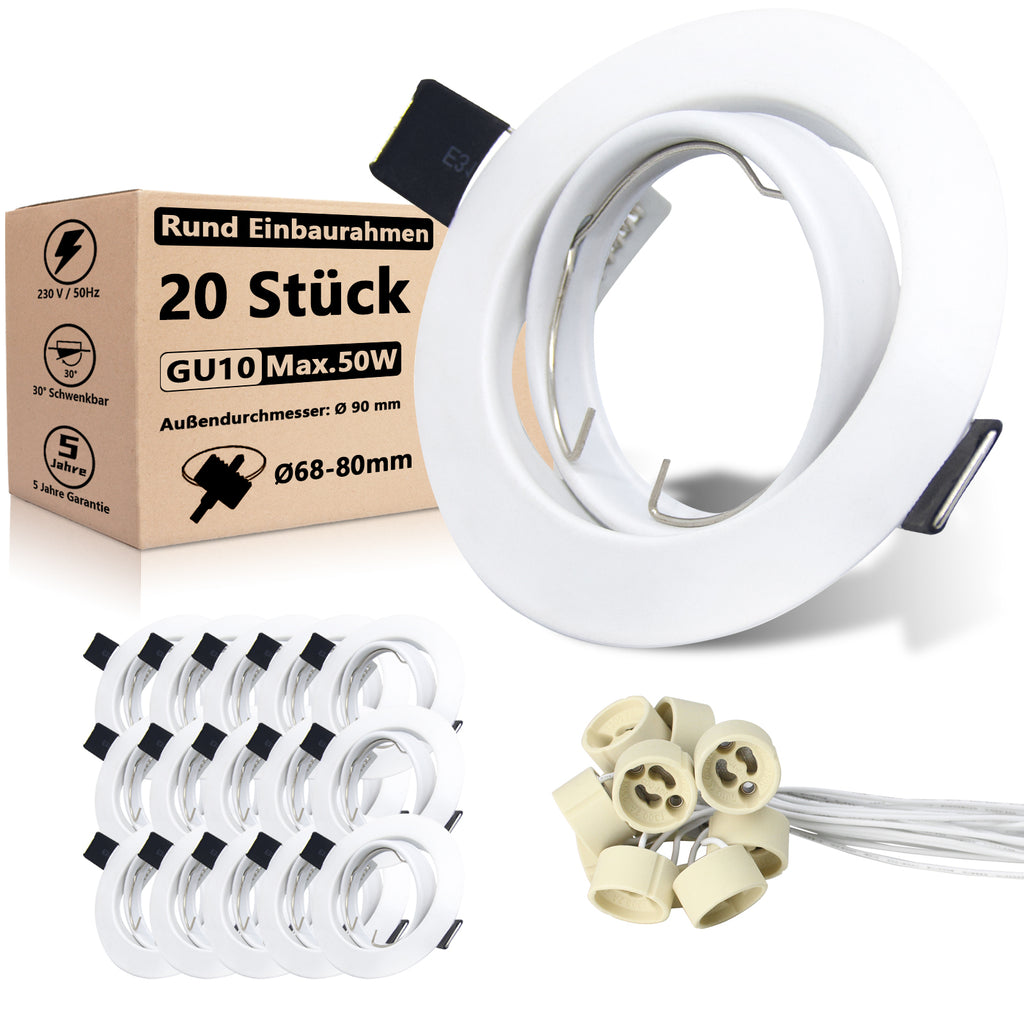 Wie Sie mit unseren Einbauleuchten Ihre Küche perfekt beleuchten#einbaurahmen gu10 bad#led einbaurahmen gu10 #gu10 schwenkbar einbaurahmen#