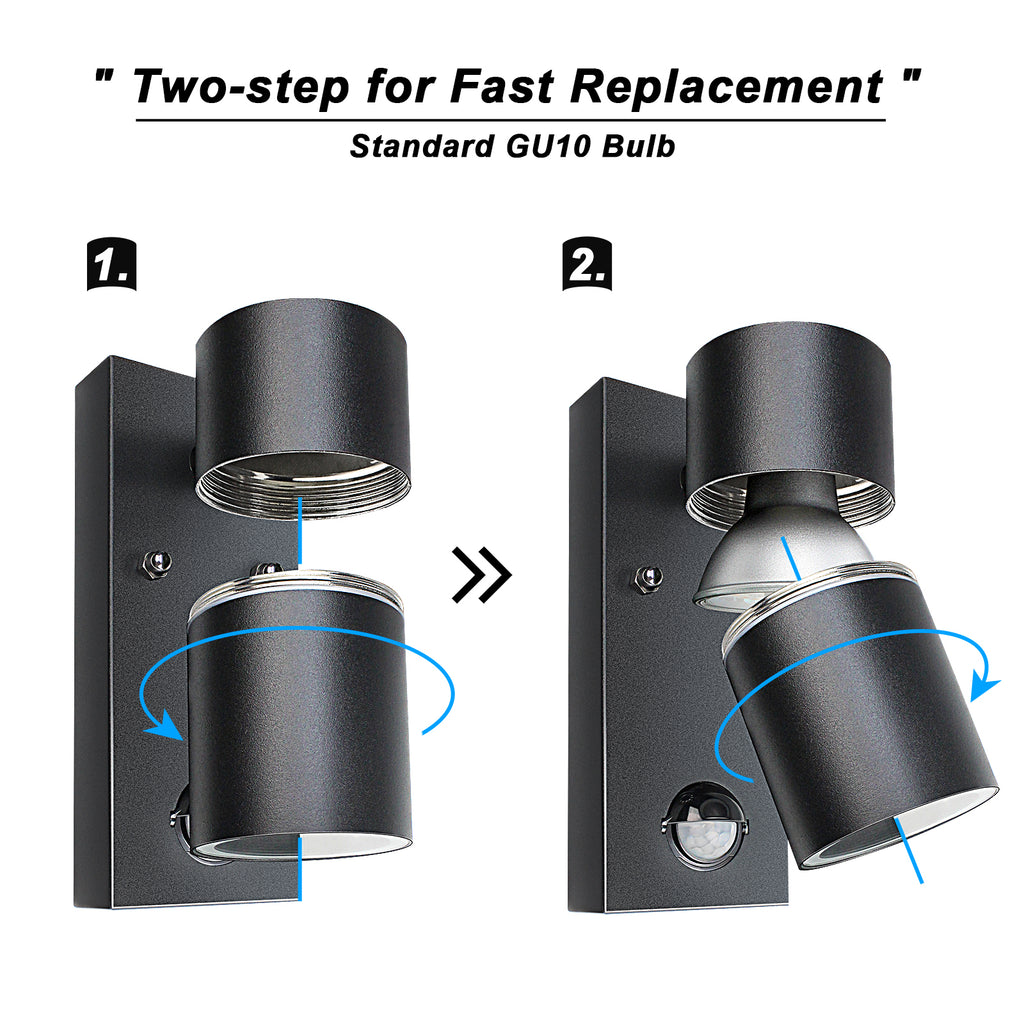 Perfekte Beleuchtung und Sicherheit: Die beste Wahl für Ihre Terrasse#led außenwandleuchte gu10#aussenlampe mit bewegungsmelder schwarz#led außenlampe warmweiß#