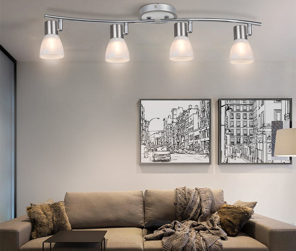 Die HiBay LED-Deckenleuchte: Die perfekte Beleuchtungslösung für Ihr Schlafzimmer#led deckenleuchte Schwarz#GU10 deckenstrahler#4 flammig deckenspot#