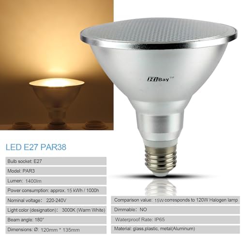 HiBay PAR38 15W IP44 1 Stück – Bild 2