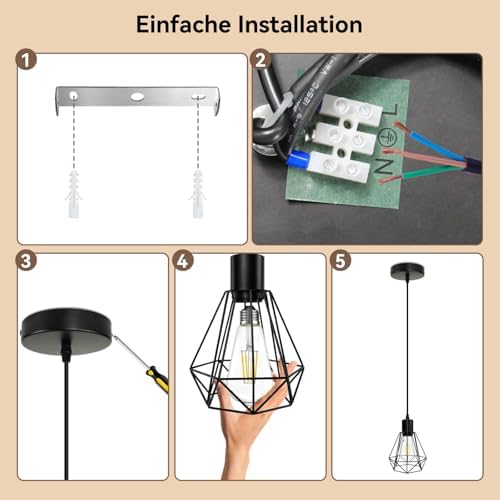HiBay Pendelleuchte Diamant 1er Einzeln – Bild 6 #1er Einzeln