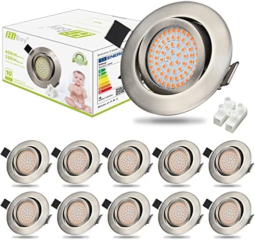 HiBay LED Einbaustrahler Ultra Flach 3,5W – Bild 10 #Warmweiß 3000K #10er Set