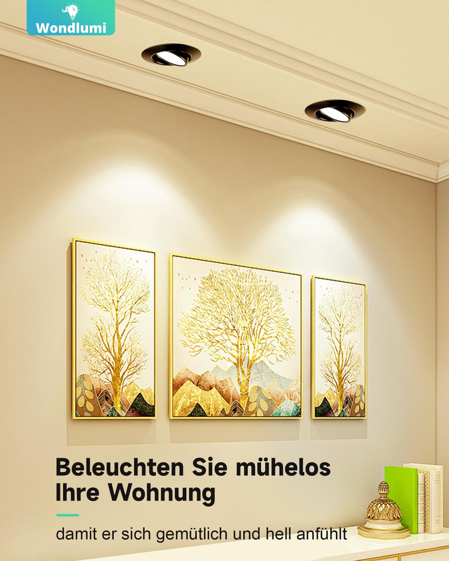 Wondlumi 6er LED Einbaustrahle – WW #Warmweiß 3000K