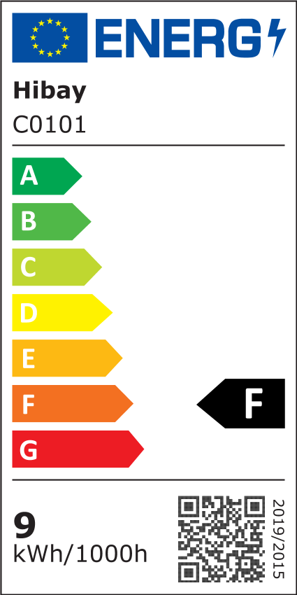 EU Energy Label - EPREL 967544 #Warmweiß 3000K