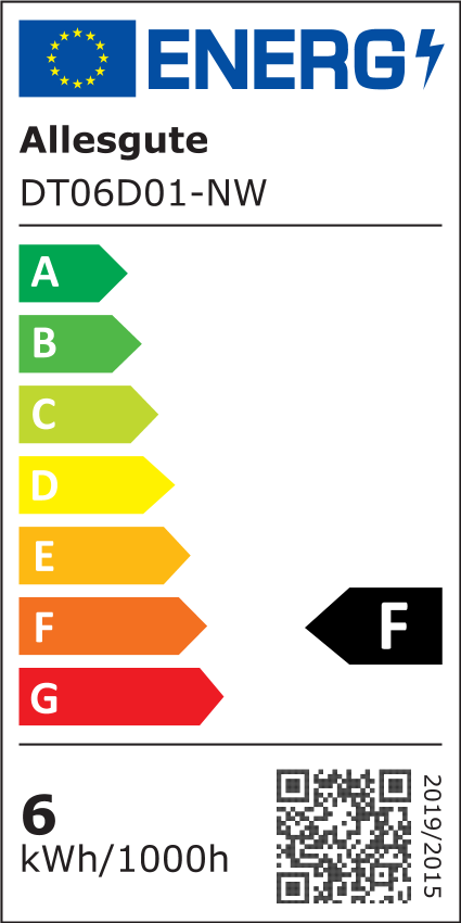 EU Energy Label - EPREL 991370 #4500K Neutralweiß