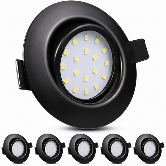 Wondlumi 6er LED Einbaustrahle – NW #Neutralweiß 4500K
