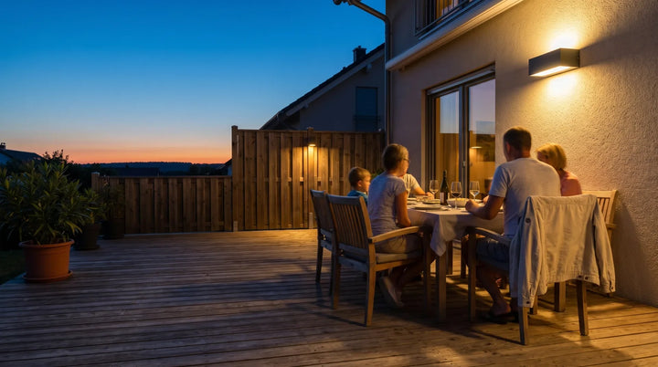 Hitzesommer 2026: Terrasse und Garten abends beleuchten