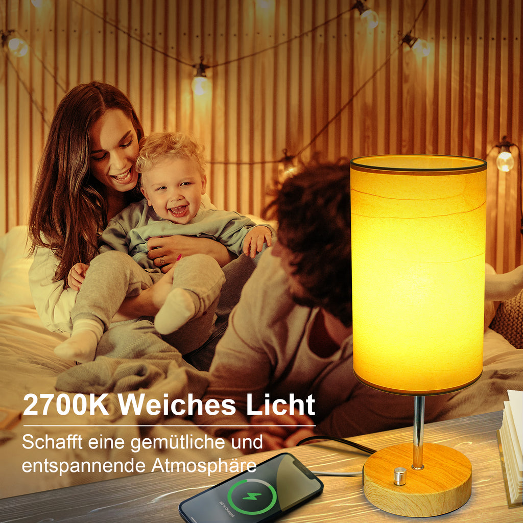 Schaffen Sie eine gemütliche und entspannende Atmosphäre mit unserer dimmbaren Nachttischlampe#LED Dimmbar Ttischlampe#E27 Tischleuchte Warmweiß#led nachttischlampe dimmbar#