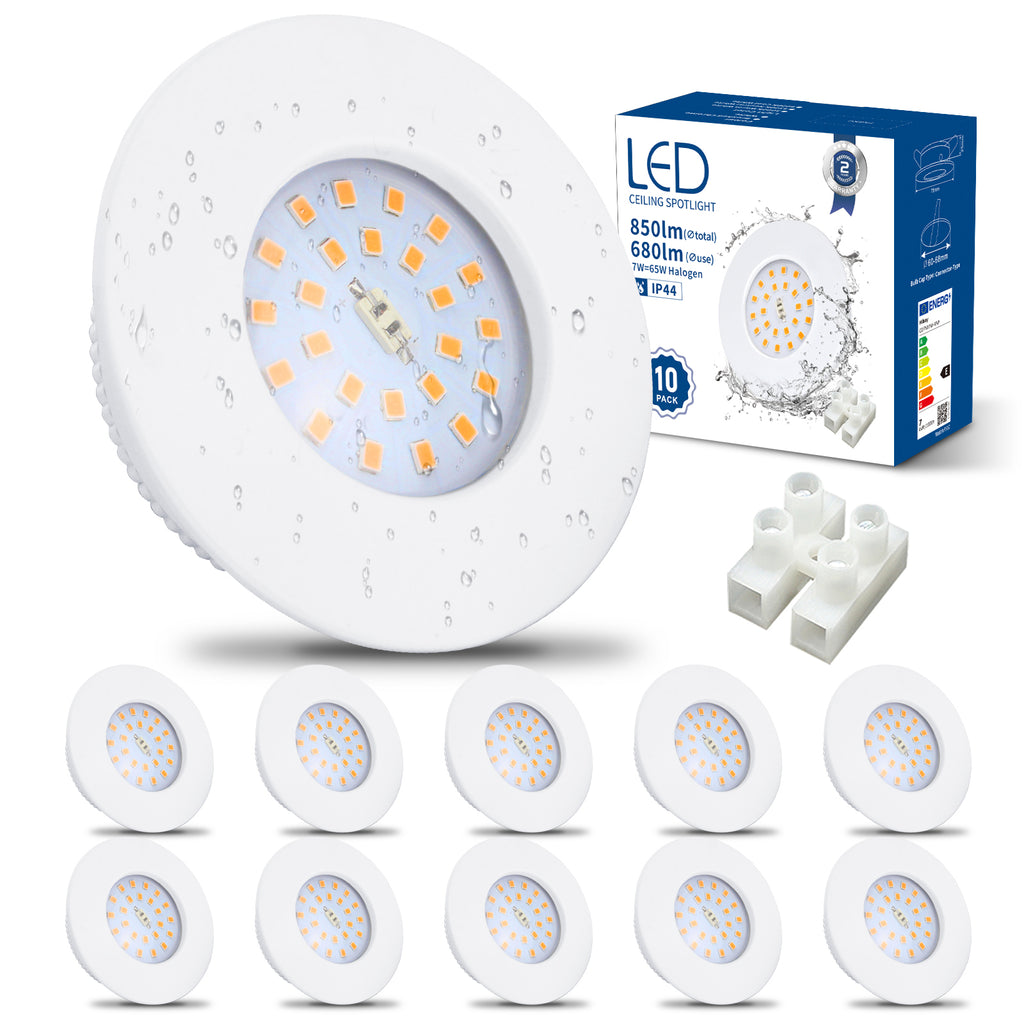 IP44 Schutz: Die perfekten LED Einbaustrahler fürs Badezimmer#led einbaustrahler bad#led einbaustrahler 230V#led einbaustrahler bad ip44 flach#
