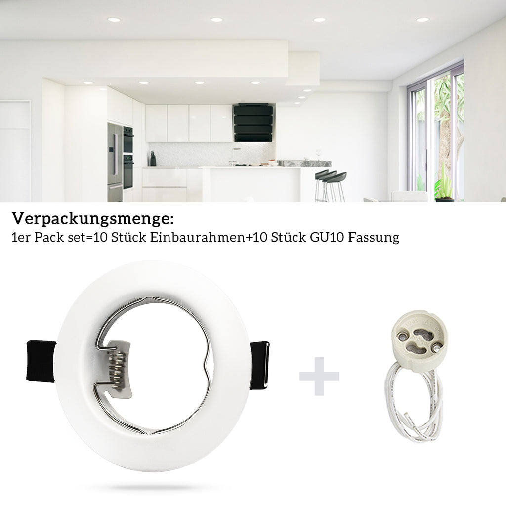 Entdecken Sie die vielfältigen Einsatzmöglichkeiten unserer Einbaustrahler#einbaurahmen gu10 weiß matt#led einbaurahmen gu10#gu10 schwenkbar einbaurahmen#
