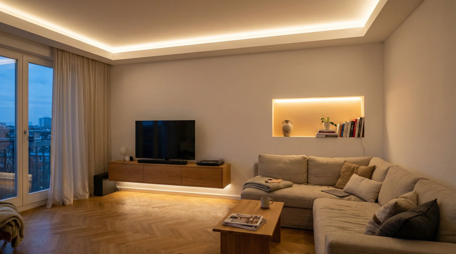 Indirekte Beleuchtung: Techniken, Planung und LED-Umsetzung