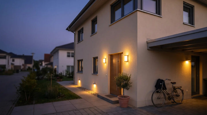 Gartenbeleuchtung planen: Wandleuchten, Strahler & Sensoren Zone für Zone