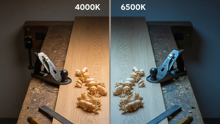 4000K oder 6500K? Neutralweiß vs Tageslicht für Werkstatt, Büro und Garage