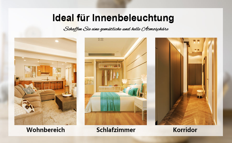Perfekt für jedes Zimmer: Diese GU10 LED-Lampen passen in jede Fassung#gu10 led Warmweiss#gu10 led spot #4W LED Glühbirne gu10 led spot#