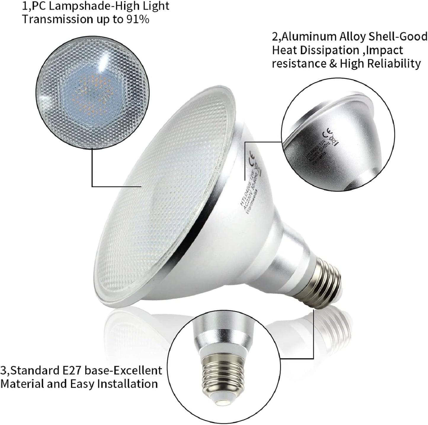 Allesgute PAR38 LED 15W E27 – Bild 3