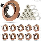GU10 LED Einbaurahmen Set – ab 10 Stück – Deckenfassung für LED & Halogen