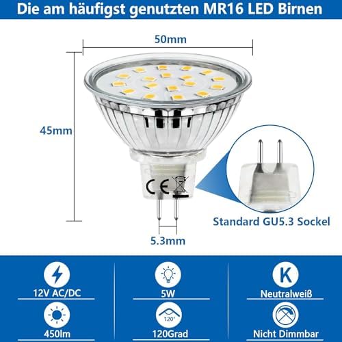 Allesgute MR16 LED 5W GU5.3 – Bild 6 #Neutralweiß 4500K