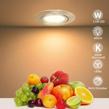 HiBay LED Einbaustrahler Ultra Flach 3,5W – Bild 5 #Warmweiß 3000K