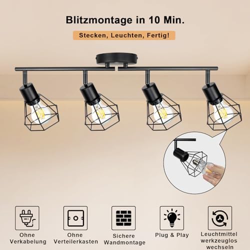 HiBay Stecker-Strahler 4 Flammig – Bild 5 #4 Flammig