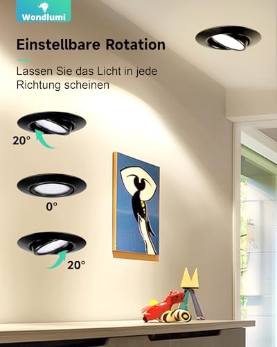 Wondlumi 6er LED Einbaustrahle – NW