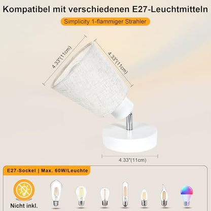 Unikcst Deckenstrahler Leinen 1 Flammig – Bild 5 #1 Flammig