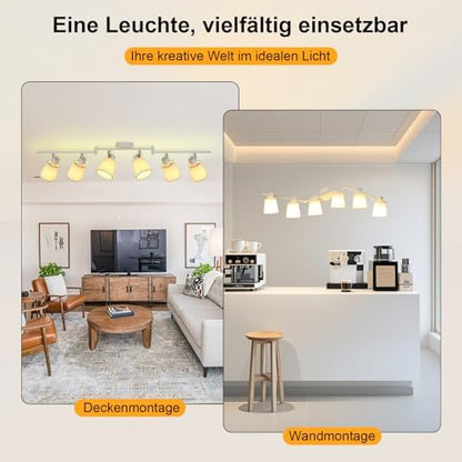 Unikcst Deckenstrahler Leinen 6 Flammig – Bild 6 #6 Flammig