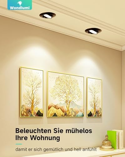 Wondlumi 6er LED Einbaustrahle – WW