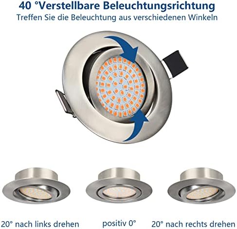 HiBay LED Einbaustrahler Ultra Flach 3,5W – Bild 4 #Warmweiß 3000K