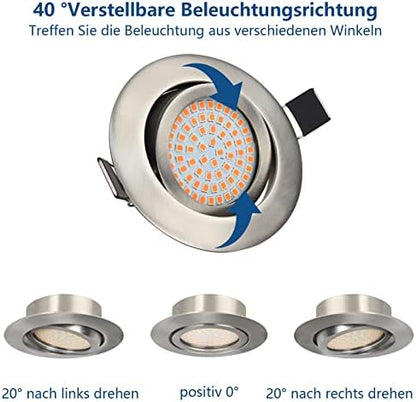 HiBay LED Einbaustrahler Ultra Flach 3,5W – Bild 4 #Warmweiß 3000K