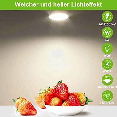 Allesgute GU10 5W Nicht Dimmbar NW / 6er – Bild 4