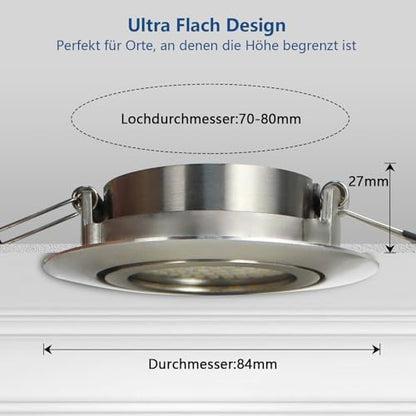 HiBay LED Einbaustrahler Ultra Flach 3,5W – Bild 14 #Neutralweiß 4500K