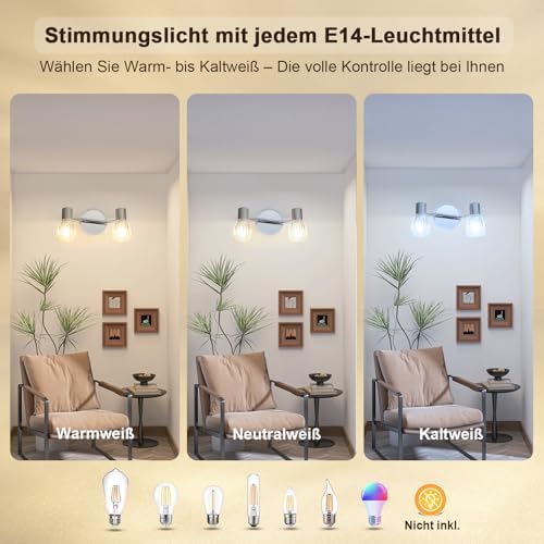 Unikcst Streifenglas Chrom 2 Flammig – Bild 6 #2 Flammig